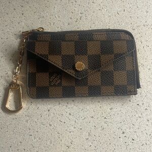 Checkered Brown and Black Wallet